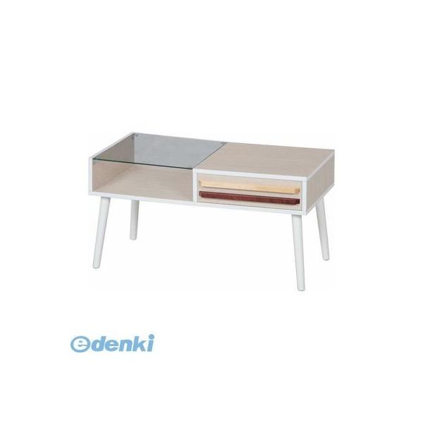 【個数：1個】不二貿易 4953980100337 直送 代引不可 リビングテーブル オスロ HH−8040PG WHW