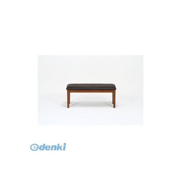 不二貿易 ダイニングベンチ 2人掛け 幅100×奥行38×高さ43.5cm ライトブラウン 天然木 ファブリック 長椅子 簡単組み立て スノ 不二貿易 ダイニングベンチ 2人掛け 幅100×奥行38×高さ