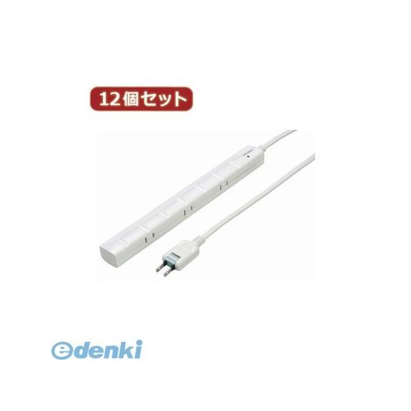 Y02YJKP705WHX12  直送　代引不可・同梱不可 YAZAWA 【12個セット】 3P対応スリムタップ7個口