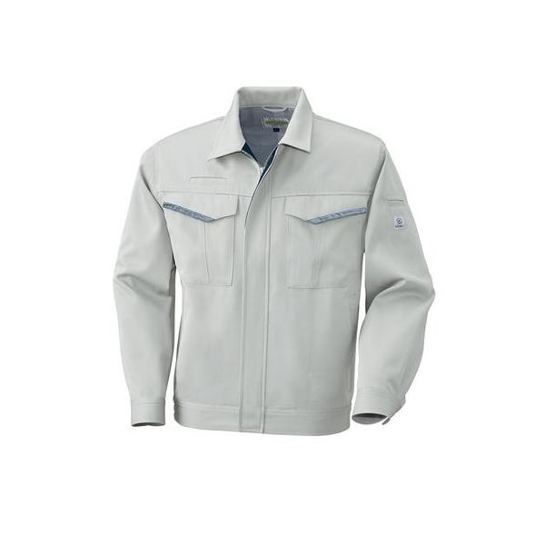 4930269036679 ECO WORLD 3646 ジヤケツト 色：シルバーグレーXネイビー サイズ：M