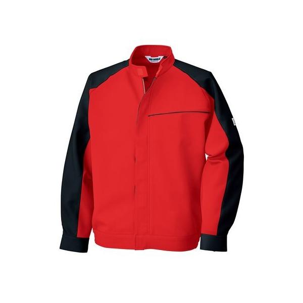 4930269190630 ECO WORLD 2637 ポケットレスジャケット 色：レッドXブラック サイズ：ELの通販は