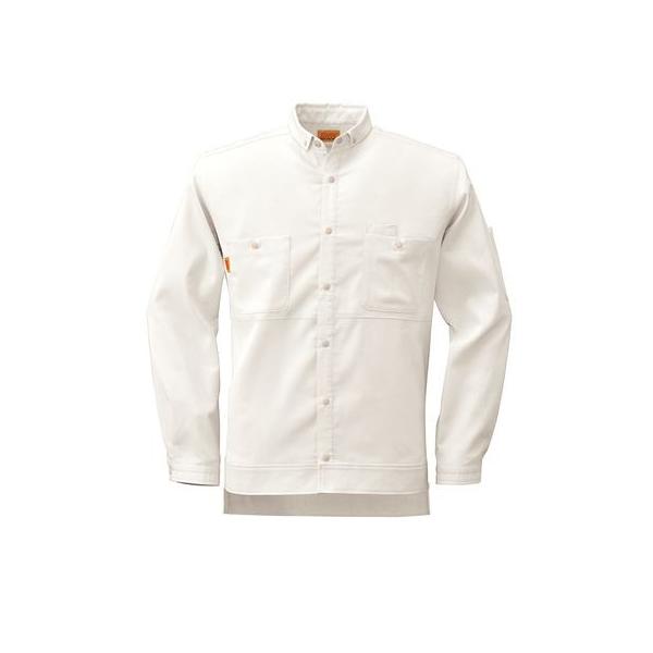 4930269025635 SMART WORK WEAR SW505 メンズ／レデイース2WAYシヤツ 色：パウダーホワイト サイズ：4L