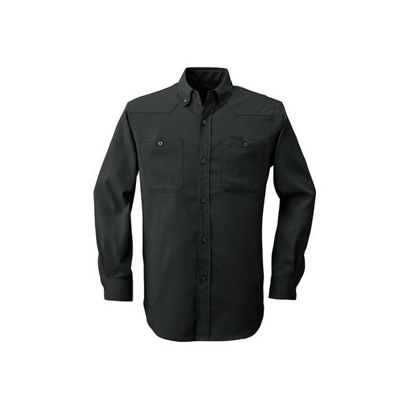 4930269029855 SMART WORK WEAR SW515 メンズ／レデイースウエスタンシヤツ 色：ブラツク サイズ：LL
