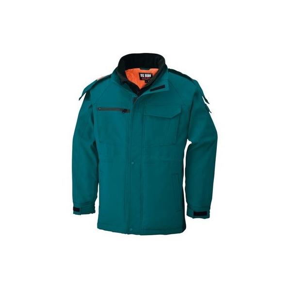 4930269201152 bigborn 8235 ボウカンコート 色：グリーンXブラツク サイズ：M