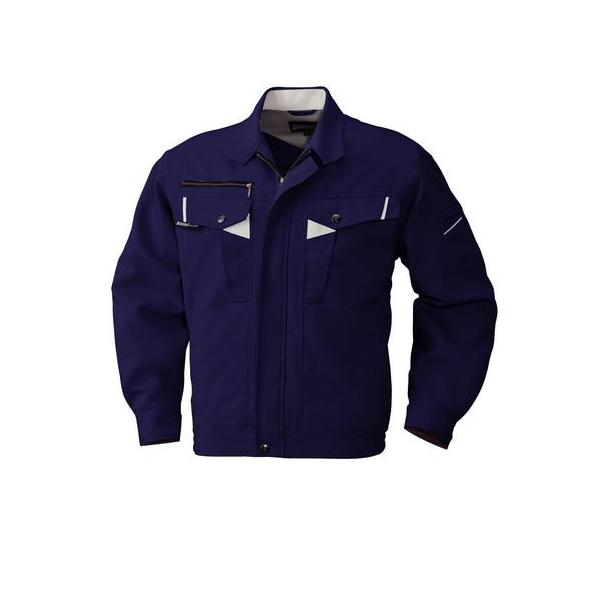 4930269286562 bigborn 766 ナガソデジヤケツト 色：ネイビーXシルバーグレー サイズ：LLの通販は