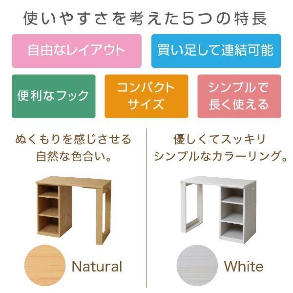 【お客様組立】JKプラン FWD-0001-WH 直送 代引不可 【wit’s】シリーズ コンパクトツインデスク_2