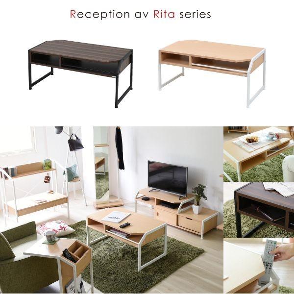 【取り引き先精神的な統合】JK腹積もり RT-007-BK 直送 代引不可 Re・conte Rita series Center Table RT007BK 真っただ中速見表 北欧 木製 スチール写真 置き目速見表 Rita リタ