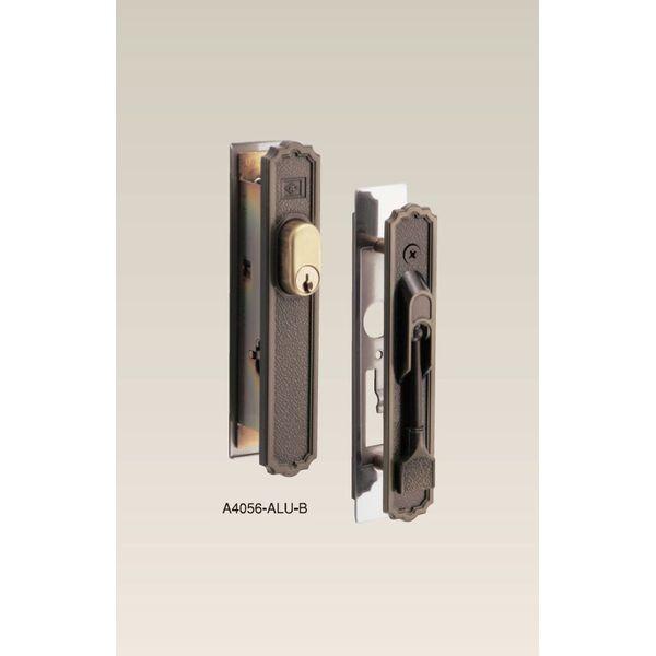 【1個入】アルファ  4532757005527 引戸用取替錠 ブラウン A−4056−ALU−B