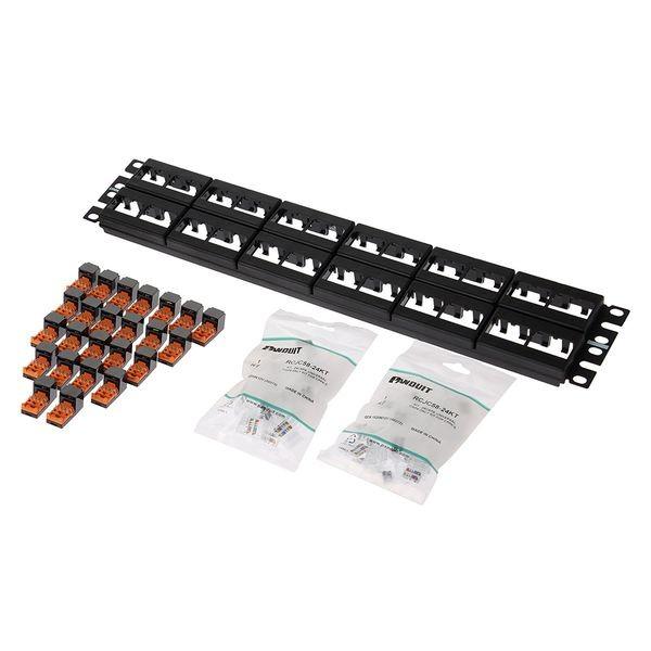 パンドウイット CPPK48BLY CAT5Eモジュラ−パッチパネルキット 48P カテゴリ5Eモジュラーパッチパネルキット