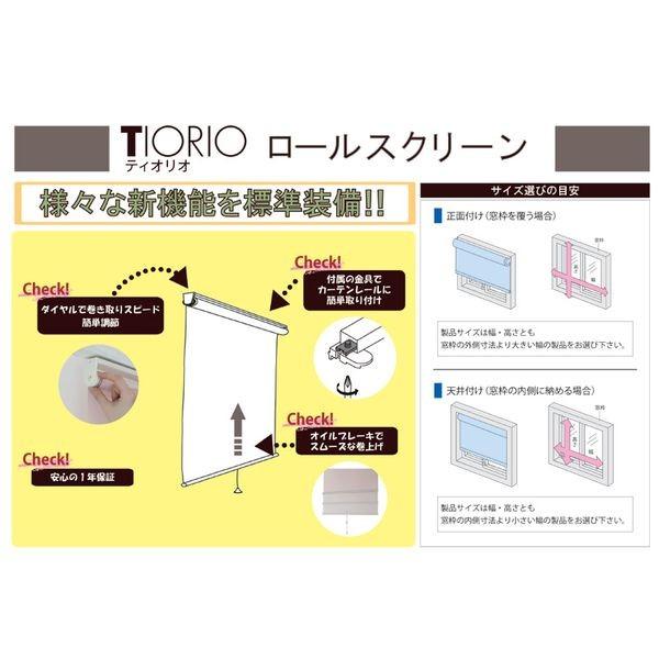 タチカワ 立川機工  4512498841028 直送 代引不可 TIO−RS ティオリオ ロールスクリーン 標準尺度品 カスミ 象牙色