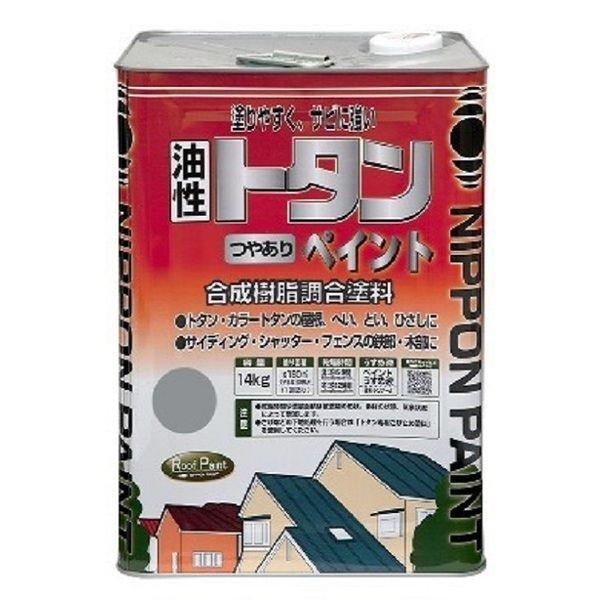 ニッペホームプロダクツ 4976124184536 直送 代引不可・他メーカー同梱不可 トタンつやありペイント グレー 14kg