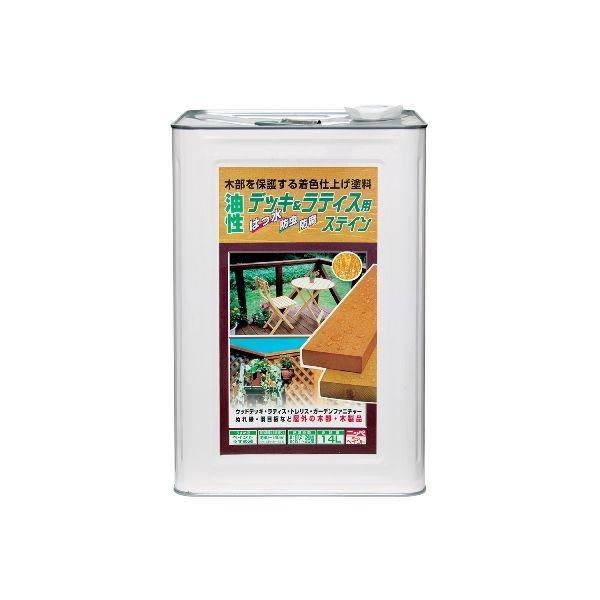 ニッペホームプロダクツ  4976124525254 直送 代引不可・他メーカー同梱不可 油性デッキ＆ラティス用 けやき 14L