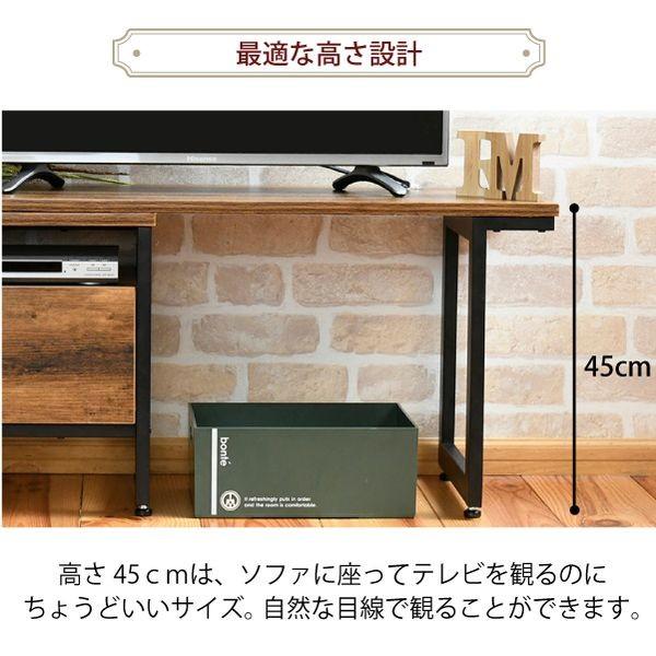 JKプラン KKS-0016-BKBR 直送 代引不可 インダストリアル 伸縮テレビ台 KKS0016BKBR ローボード 伸縮 アイアン 収納 おしゃれ テレビ台 伸縮 コーナー テレビボ_6