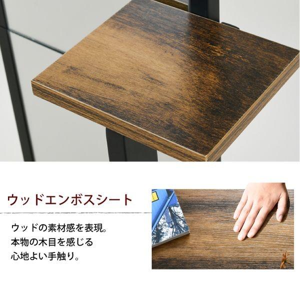 JKプラン KKS-0020-BKBR 直送 代引不可 インダストリアル スタンドミラー KKS0020BKBR インダストリアル スタンドミラー 幅40 奥行30 高さ160 小物置き 付き 全_4