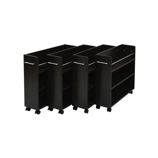 JKプラン SGT-0130SET-DB 直送 代引不可 クローゼット押入れラック 4個セット 幅190 奥行780 SGT0130SETDB レンジ台 スリム レンジ台 食器棚 レンジラック 幅 4
