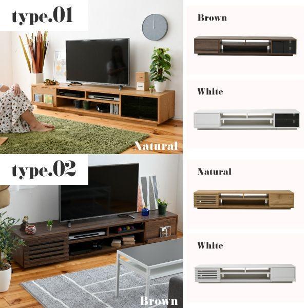 JKプラン FTV-LOWSET-GGBR 直送 代引不可 組み合わせユニットTV台 ロータイプW180cm ガラス扉タイプ FTVLOWSETGGBR レンジ台 スリム レンジ台 食器棚 レンジラ_4