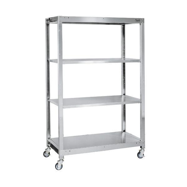 【個人宅配送不可】サカエ  SLN-1854RSU4 直送 代引不可 ステンレスラック【移動式】 SLN1854RSU4