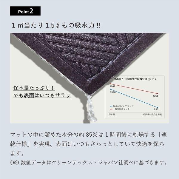 【個数：1個】クリーンテックスジャパン BZ00013 直送 代引不可 ウォーターホース II 【ダイヤモンド】 ライト・グレー 88×114cm_3