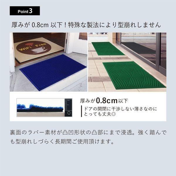 【個数：1個】クリーンテックスジャパン BZ00014 直送 代引不可 ウォーターホース II 【ダイヤモンド】 ダーク・グレー 88×114cm_4