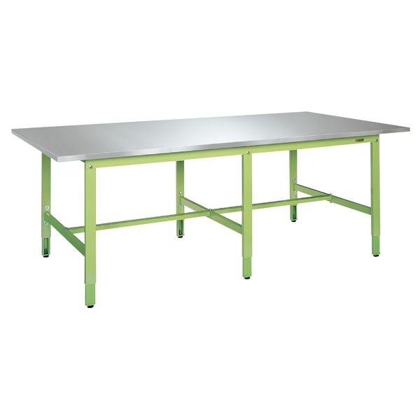 サカエ SAKAE SUT4-2411HC 直送 代引不可 大型高さ調整作業台【ステンレスカブセ天板仕様】 SUT42411HC