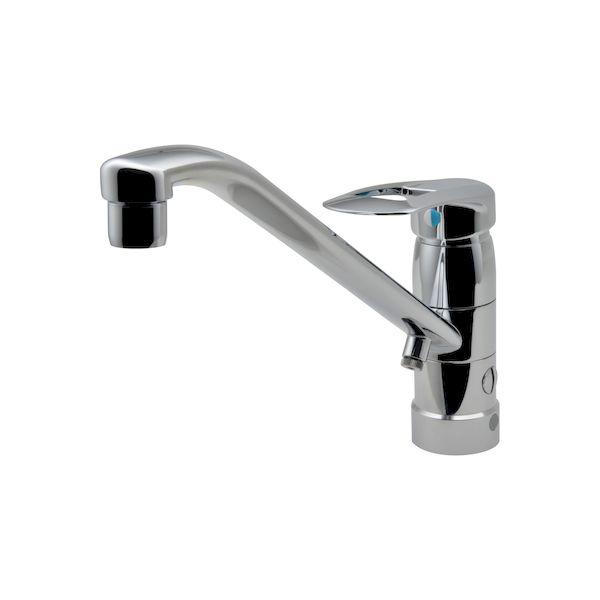 直送 代引不可・他メーカー同梱不可 カクダイ GA-BF001K GAONA ガオナ シングルレバー混合栓 キッチン用 【台付 上面施工 簡単取付 分