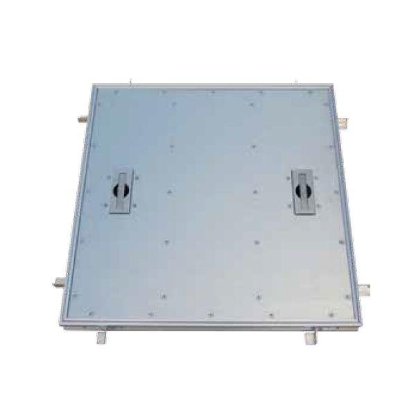 ホーコス TA-1P-750 直送 代引不可 アルミ製 フロアーハッチ Pタイル用 750mm角 TA1P750
