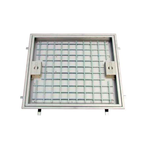 ホーコス TS-12M-600 直送 代引不可 ステンレス フロアーハッチ 軽荷重用（T−2用） 600mm角 モルタル用 TS12M600