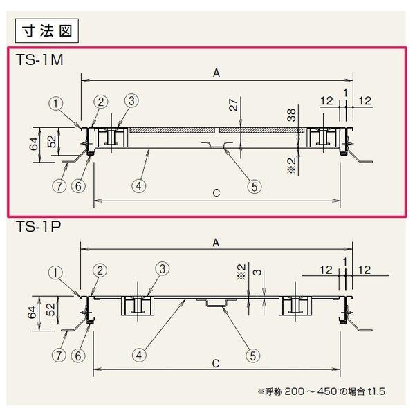 ホーコス TS-1M-900 直送 代引不可 ステンレス フロアーハッチ モルタル用 900mm角 TS1M900_1