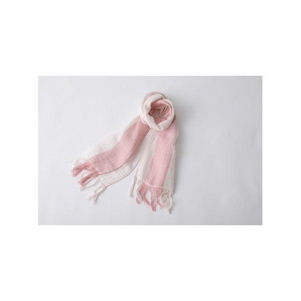 4529043032824 【20個入】ラインカラーマフラー 2．薄紅×さくら【キャンセル不可】 GV-1500-2 今治 ストール