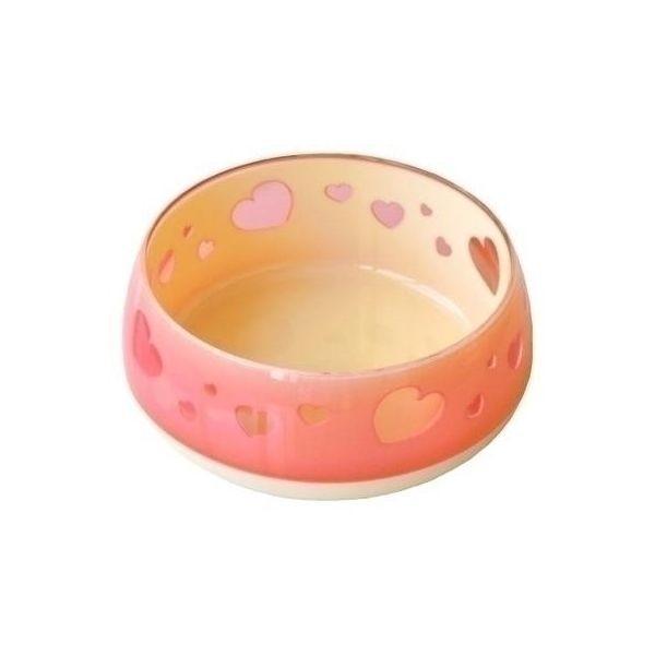 4984937552398 【6個入】おいしく見えるワン食器 M ハート ピンク【キャンセル不可】