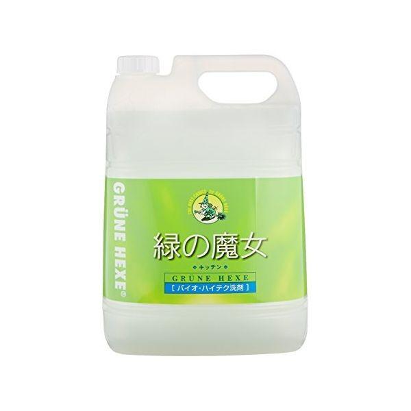 4902875981124 【3個入】 緑の魔女 キッチン業務用 5L【キャンセル不可】 弱酸性 5L102508