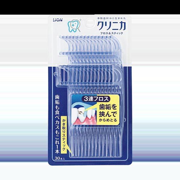 4903301042860 【60個入】 クリニカ フロス＆スティック 30本【キャンセル不可】 ライオン クリニカアドバンテージ
