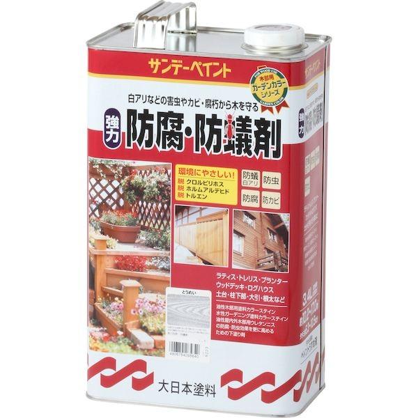 サンデーペイント 4906754265626 強力防腐・防蟻剤 とうめい 3400M 透明 3400ml 強力防腐防蟻剤 白あり