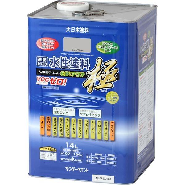 サンデーペイント 4906754276844 水性ECOアクア ライトグレー 14L 水性エコアクア14L SP水性エコアクアの通販は