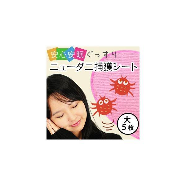 4560178400102 【5個入】ニューダニ捕獲シート （大5枚セット） 25127【キャンセル不可】 ダニシート 防ダニ 布団 防虫
