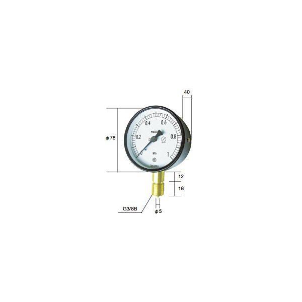 長野計器 NKS AC20-131X10.0MPA 平平凡凡たる形剪断応力計 A枠立型 75粍 0.0〜10.0MPa AC20131X10.0MPA