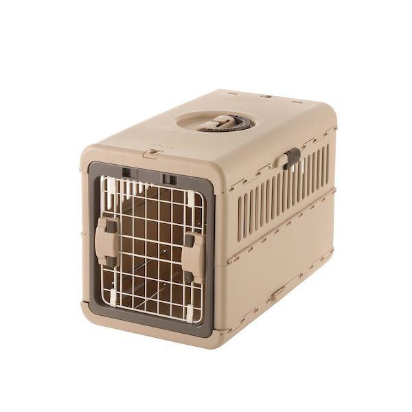 リッチェル 4973655599334 キャンピングキャリー折りたたみ M ダークブラウンの通販は