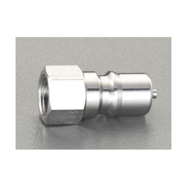 【個人宅配送不可】直送 代引不可 エスコ EA140AB-10  Rc1・1／4”雌ねじプラグ ストップ付／ステンレス製 EA140AB10【キャンセル不可】