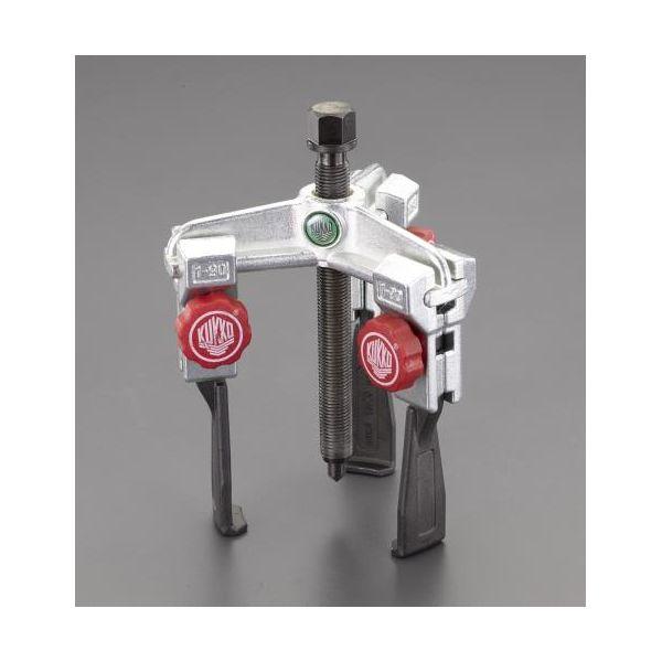 【個人宅配送不可】直送 代引不可 エスコ EA500CJ-90  90mm スライドアームプーラー 3本爪／超薄爪／固定付 EA500CJ90【キャンセル不可】