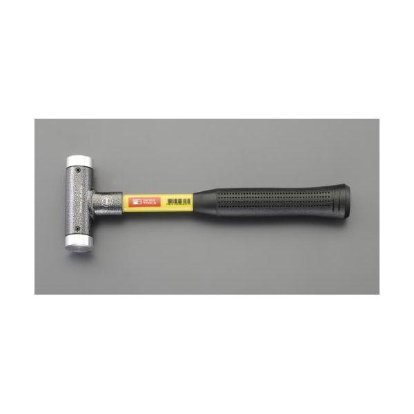 【個人宅配送不可】直送 代引不可 エスコ EA570A-83  40mm／1128g 無反動ハンマー アルミ／グラスファイバー柄 EA570A83【キャンセル不可】