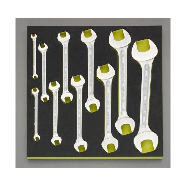 【個人宅配送不可】 エスコ EA612TB-1 直送 代引不可 10本組 両口スパナセット EA612TB1【キャンセル不可】