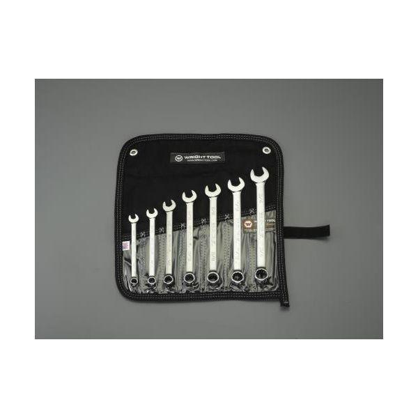 【個人宅配送不可】直送 代引不可 エスコ EA614BG-107  7本組／ 3／8”− 3／4” 片目片口スパナセット EA614BG107【キャンセル不可】