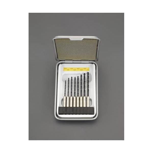 【個人宅配送不可】直送 代引不可 エスコ EA824BH-100  2．5−4．2mm／8本組 六角軸ドリル HSS EA824BH100【キャンセル不可】