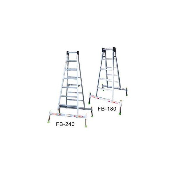 【個人宅配送不可】直送 代引不可 エスコ EA903FB-180  1．60−1．79m 脚立 アウトリガー一体型 EA903FB180【キャンセル不可】 48,082円