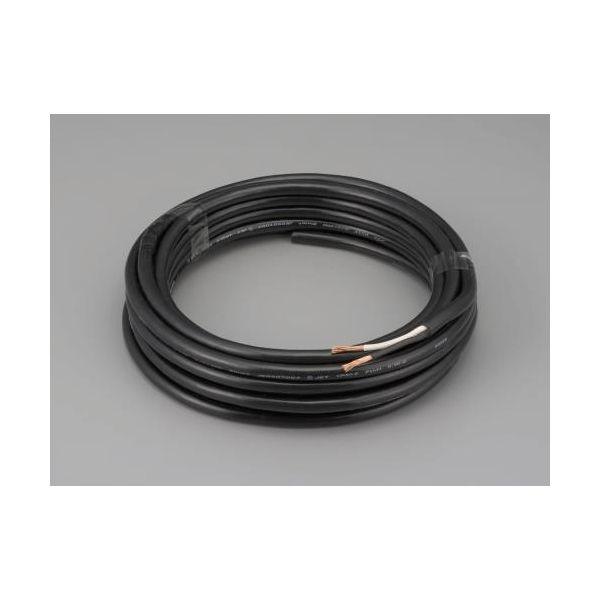 【個人宅配送不可】直送 代引不可 エスコ EA940AX-25 2．0mm2x50m／2芯 2種EPゴム キャブタイヤケーブル EA940AX25【キャンセル不可】