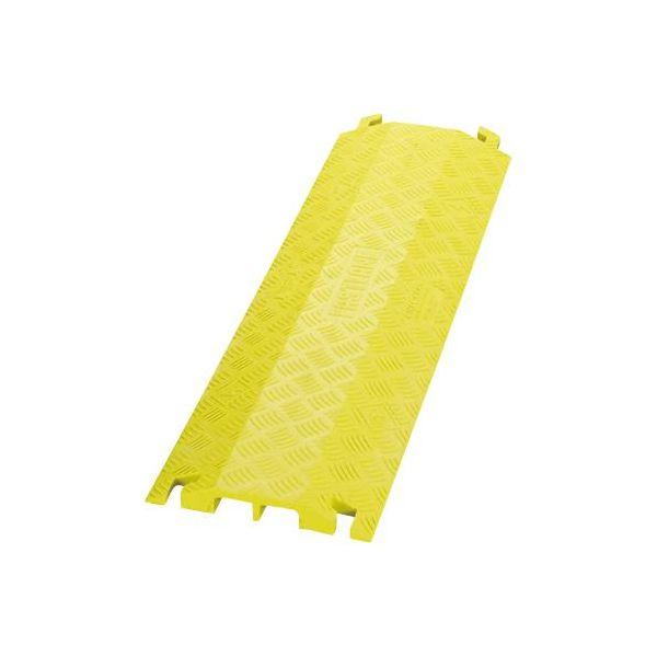 【個人宅配送不可】直送 代引不可 エスコ EA983PF-7  914x273x38．1mm ケーブルプロテクター 2溝／イエロー EA983PF7【キャンセル不可】