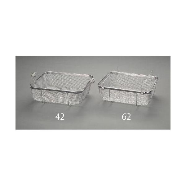 【個人宅配送不可】直送 代引不可 エスコ EA992CE-62  370x315x100mm 部品洗浄ざる ステンレス製 EA992CE62【キャンセル不可】