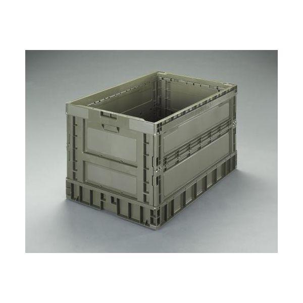 【個人宅配送不可】直送 代引不可 エスコ EA506AA-110  924x620x602mm／298L 折畳コンテナ OD色 EA506AA110【キャンセル不可】