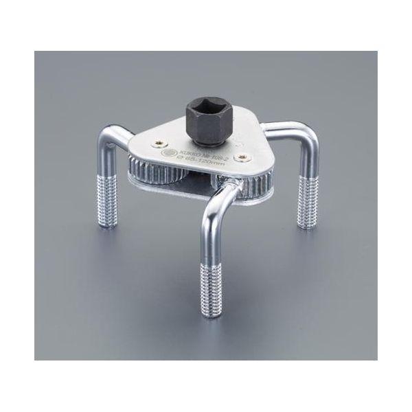 【個人宅配送不可】直送 代引不可 エスコ EA604A-11  65−120mm／3／8”DR・1／2”DR オイルフィルターレンチ EA604A11【キャンセル不可】