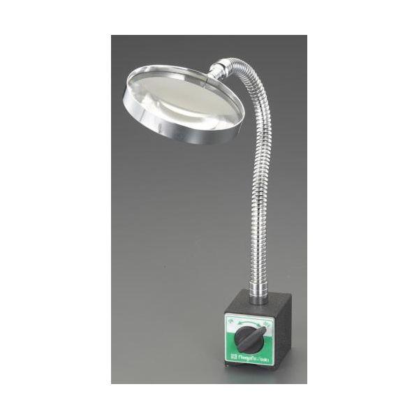 【個人宅配送不可】直送 代引不可 エスコ EA756TN-11 2倍／φ100mm ルーペ マグネット付 EA756TN11【キャンセル不可】